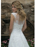 Sweetheart Neck Beaded Ivory Lace Tulle Wedding Dress With Jacket